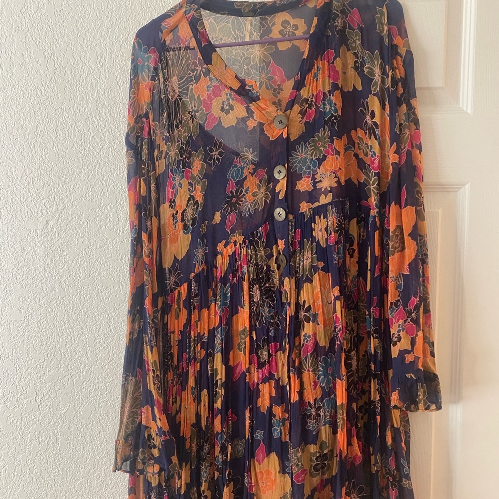 Free People Floral Mini Dress - Multicolor
